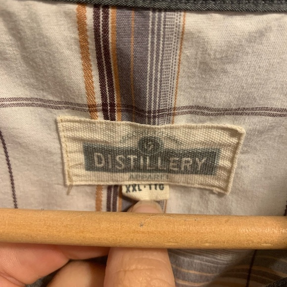 Distillery Men's XXL Plaid Western Snap Button Shirt - Picture 2 of 8